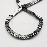 Non-magnetic Synthetic Hematite Beads Strands, Grade A, Arrowhead, Black, 5x8x4mm, Hole: 1mm(X-G-Q895-17)