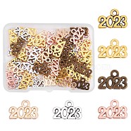 150 Pieces 2023 Year Charms for Graduation Tassel Graduation Charm Pendant Mixed Color for Jewelry Necklace Bracelet Earring Making Crafts, Mixed Color, 14x6x2mm, Hole: 2mm(JX272A)