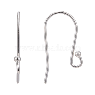 Sterling Silver Earring Hooks(X-STER-G011-18)-2