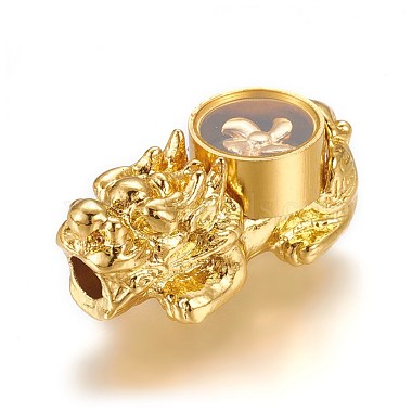 Golden Animal Alloy+Glass Beads
