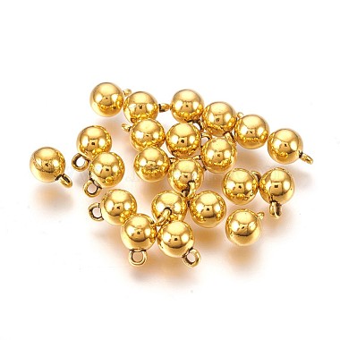 Antique Golden Round Alloy Charms