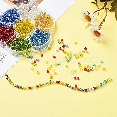 7 Colors Glass Round Seed Beads(SEED-YW0001-24C-01)-6