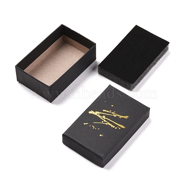 Boîtes d'emballage de bijoux en carton d'estampage à chaud(CON-B007-01D)-2