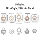 CHGCRAFT 20Pcs 10 Style Alloy Rhinestone Pendants(ALRI-CA0001-13)-2