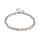 304 bracelet chaîne forçat en acier inoxydable pour homme femme(BJEW-E031-01P-01)-1