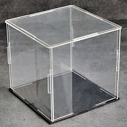 Acrylic Display Box, Square, for Model Toy Display, Clear, 8x8x8cm(ODIS-WH0010-22B)