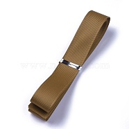 Grosgrain Ribbons, Polyester Ribbons, Dark Goldenrod, 5/8 inch(16mm), about 1yard/strand(0.9144m/strand)(SRIB-L055-16mm-G845)