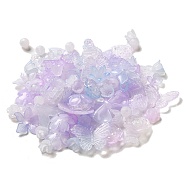Imitation Jelly Acrylic Beads, Mixed Shapes, Lilac, 7.5~27x7.5~29.5x2.5~7.5mm, Hole: 1.5~2mm(OACR-H039-02D)
