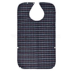Polyester Adult Bibs for Eating, Washable Reusable Waterproof Clothing Protector, Bibs for Elderly, Weak People, Tartan Pattern, 773x437x4.5mm(AJEW-WH0020-62A)