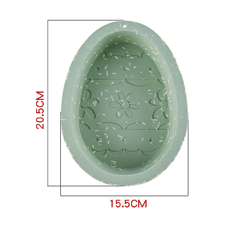 Easter Themed Tray Molds, Silicone Molds, Resin Casting Molds, For UV Resin, Epoxy Resin Craft Making, Egg Pattern, 205x155mm