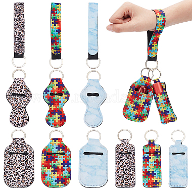 Mixed Color Mixed Shapes Iron Keychain