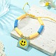 MIYUKI Glass Seed Rectangle Charm Bracelet(BJEW-MZ00037-05)-4