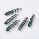 Natural Ruby in Zoisite Big Pointed Pendants(G-G738-A-04)-1