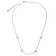 TINYSAND 925 Sterling Silver Interlocking Chain Necklaces(TS-N320-S)-2