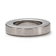 201 Stainless Steel Spacer Beads, Round Ring Shape, Stainless Steel Color, 10x2mm, Hole: 6.5mm(STAS-L255-003A-P)
