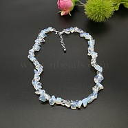 Opalite Chip Beaded Necklaces for Women(IW6789-1)