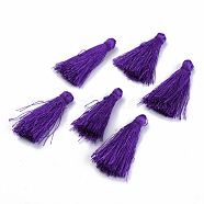 Polyester Tassel Pendant Decorations, Blue Violet, 30~35mm(FIND-S260-D17)