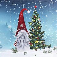 DIY Christmas Theme Diamond Painting Kits, including Resin Rhinestones, Diamond Sticky Pen, Tray Plate and Glue Clay, Gnome Pattern, 400x300mm(DIAM-PW0001-234-26)