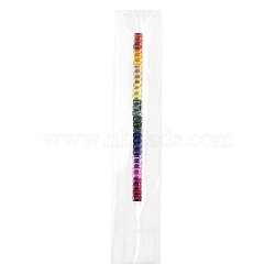 30Pcs Cubic Zirconia Cabochons, Faceted, Rectangle, Grade 5A, Pointed Back, Mixed Color, 6x4x2mm(CU-F002-02C)