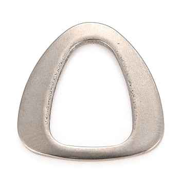 304 Stainless Steel Linking Rings, Pendants Accessories, Triangle, Stainless Steel Color, 20x20x2mm