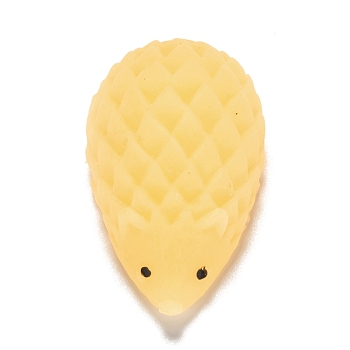 Hedgehog Shape Stress Toy, Funny Fidget Sensory Toy, for Stress Anxiety Relief, Yellow, 42x26x14mm