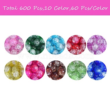 300Pcs 10 Colors Baking Painted Crackle Glass Bead Strands(CCG-SZ0001-06)-3