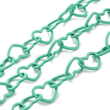 Medium Sea Green Brass Link Chains Chain