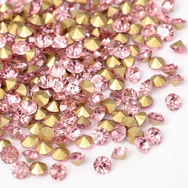 Pink Diamond Glass Rhinestone Cabochons