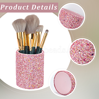 2Pcs Sequins Plastic Eyebrow Pencil Storage Holder(AJEW-CL0005-54)-6