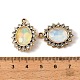 UV Plating Alloy Glass Pendants(FIND-K032-41G)-3