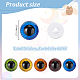 Elite 30Pcs 5 Colors Craft Plastic Doll Eyes(DOLL-PH0001-49)-2