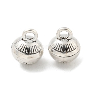 Tibetan Style Alloy Charms, Cadmium Free & Lead Free, Bell, Antique Silver, 12x10mm, Hole: 2.3mm, about 362Pcs/1000G(FIND-M011-10AS)