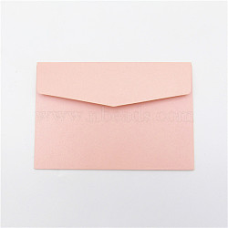 Colored Blank Kraft Paper Envelopes, Rectangle, Pink, 160x110mm(SCRA-PW0004-146J)