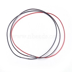 Waxed Polyester Cord Necklace Making, with 304 Stainless Steel Clasps, Mixed Color, 18.11 inch(46cm), 2mm(MAK-I011-05-A)