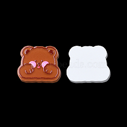 Printed Acrylic Cabochons, Bear, Silver, 23x27.5x2mm(OACR-N135-11)