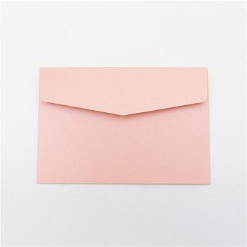 Colored Blank Kraft Paper Envelopes, Rectangle, Pink, 160x110mm