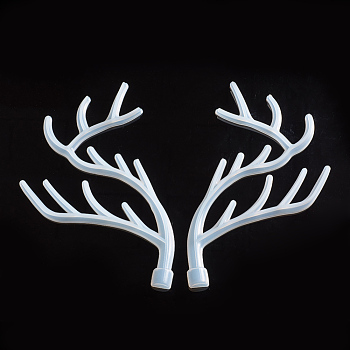 Antler Tree Jewelry Display Rack Silicone Molds, Resin Casting Molds, For UV Resin, Epoxy Resin Jewelry Making, White, 220x128x9.5mm