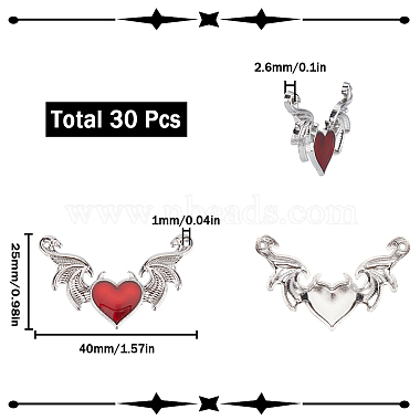 30Pcs Halloween Alloy Enamel Connector Charms(FIND-SC0007-24)-2