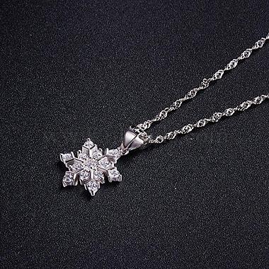 SHEGRACE Glittering 925 Sterling Silver Pendant Necklace(JN183A)-4