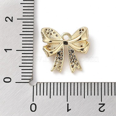 Brass Micro Pave Clear Cubic Zirconia Charms(KK-G491-20A-G)-3