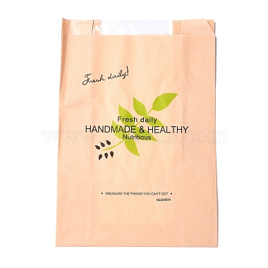 Rectangle with Leaf Pattern Paper Baking Bags(CARB-K0001-01D)-2