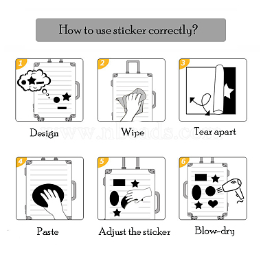40Pcs Jelly Fox PVC Self Adhesive Cartoon Stickers Set(STIC-C003-03)-7
