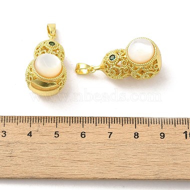 colgantes de calabaza de perla de concha(KK-K362-01G)-3