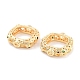 Brass Micro Pave Green Cubic Zircon Spacer Beads(KK-P271-21G)-2