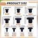 100Pcs 10 Styles Silicone Hole Plugs(AJEW-NB0007-79)-2