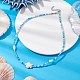 Summer Beach Sea Turtle Dyed Synthetic Turquoise & Glass Seed Beads Beaded Necklaces for Women(NJEW-JN05081-02)-2