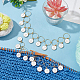2Pcs 2 Style Alloy Enamel Flat Round Charm Knitting Row Counter Chains(HJEW-NB0001-87A)-5
