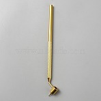Aluminum Detailing Fine Line Painting Pens, Fine Line Pen Applicator, Golden, 203x23.5x12mm, Hole: 0.5mm(AJEW-WH0596-539B)