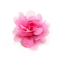 Lace Costume Accessories, Flower, Hot Pink, 50mm(X-OHAR-Q142-17)