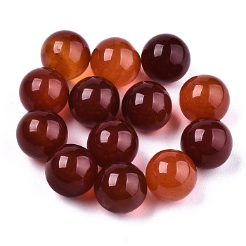 Natural Carnelian Beads, Gemstone Sphere, No Hole/Undrilled, Round, 8mm